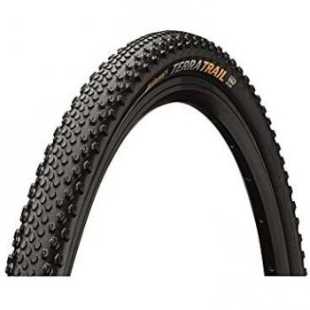 Cubierta de bicicleta Continental Terra Trail ShieldWall Tubeless Ready plegable negra 700x35 (CONTINENTAL Terra Trail 700x35C - 35-622)