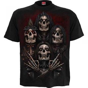 Spiral Gothic T-Shirt - Faces of Goth - Black - Sizes S to XXL for Men