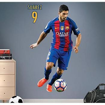 Suárez - Vinilo oficial FC Barcelona 2016/2017 - 95 x 45 cm