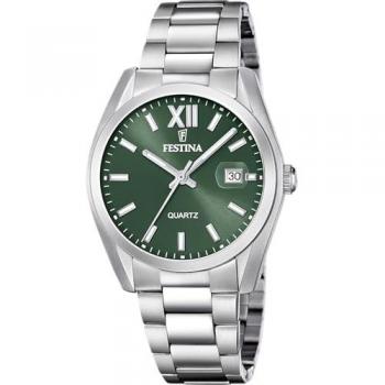 Reloj de hombre Festina F20707/5 Classics de acero plateado