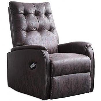 Adec Group Swing, Sillón Relax Elevador, Lift Levanta Personas, Butaca Descanso, Tapizado en Tejido Color Chocolate Vintage, Medidas: 70 cm