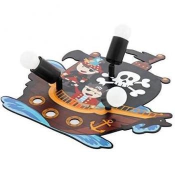 Plafón Infantil San Carlo Barco Pirata 3 Luces E27