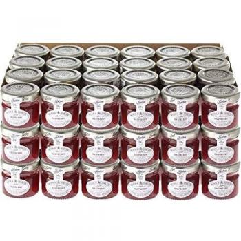 Wilkin & Sons Tiptree Raspberry Preserve Fruit Spread / 72 pack of 28g Mini Glass Jar Portion Pots / Vegan, Vegetarian, Coeliac, Kosher friendly / Gluten-Free / Made in the UK