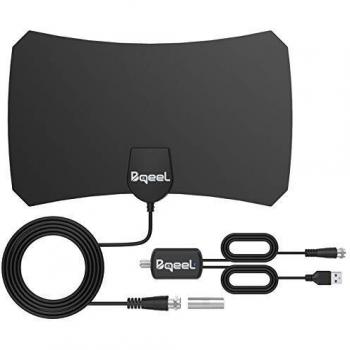 Nueva version 2019 antena tv interior bqeel antena tv portatil hdtv digital con amplificador de senal inteligente para canales de tv 1080p 4k gratuitos para dtmb atscdvbt dmbtisdb t