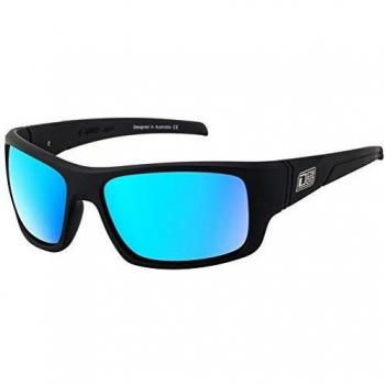 Dirty Dog Mens Stray Satin Sunglasses - Black/Ice Blue
