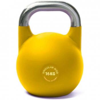 Kettlebell Competición 16 Kg Amarilla Mate Singular Wod para Cross Training