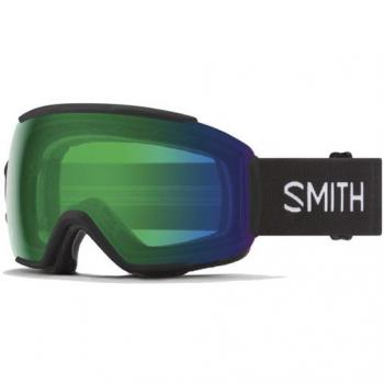 Smith Máscara de Esquí Sequence OTG - Lente ChromaPOP Everyday Green Mirror, diseño específico para usar con gafas ópticas, color negro