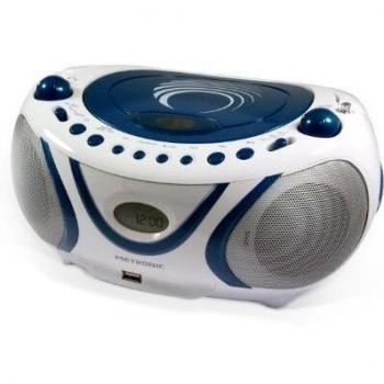 Metronic Lector CD MP3 con USB /FM Azul/Blanco