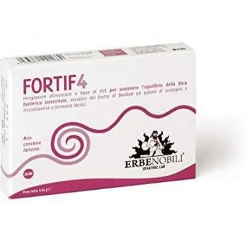 Erbenobili Fortif 4 (Probiotico Sin Lactosa) 30Comp. 1 Unidad 200 g