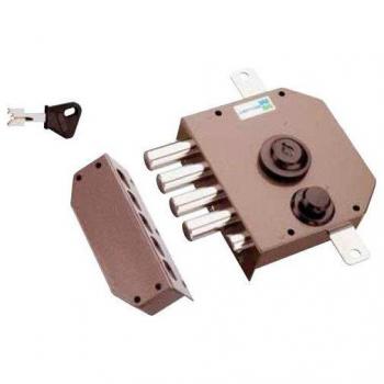 Cerradura golpe-llave esmaltado izquierda Mottura R.630 con varillas y sin barras CS63012i