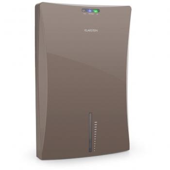 KLARSTEIN Drybest 2000 2G - Deshumidificador Electrico, Purificador, Deshumidificadores de Humedad, 0,7L/24h, bajo Consumo 70W, silencioso, Depósito de 2L, Ionizador Integrado, Gris
