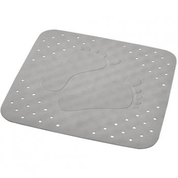 Alfombrilla de baño antideslizante RIDDER Plattfuß 54x54 cm gris 67287