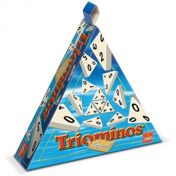 Juego de Mesa Triominos de Viaje - Formato Compacto - Estrategia para 2 a 4 Jugadores - A partir de 6 años