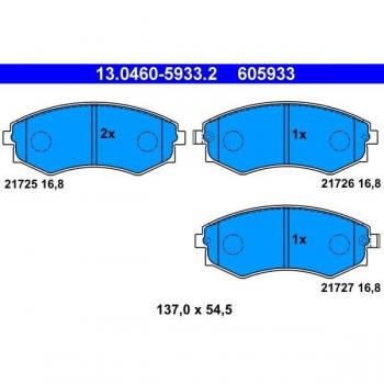 Pastillas de freno ATE 13.0460-5933.2