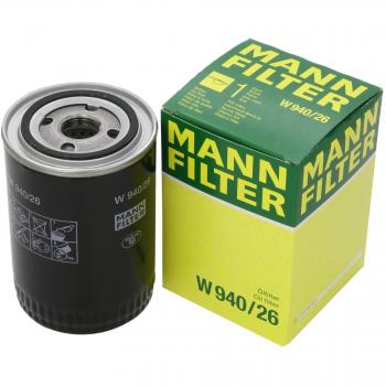 Original MANN-FILTER Filtro de aceite W 940/26 – Para automóviles