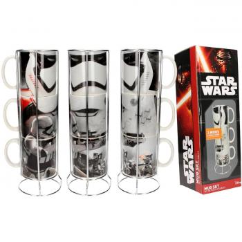 Tazas ceramica stormtroopers set 3 tazas apilables star wars ep7