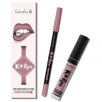 Lovely Set K Lips 2: Perfilador de Labios + Labial Líquido para unos labios irresistibles