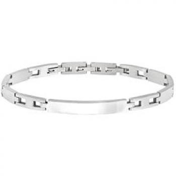 Pulsera de Hombre en Acero Plateado Talla 22 Sin Piedras - Colección BREIL LANE Mod. TJ3426