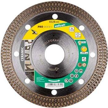 wolfcraft 8328000 8328000-1 Disco diamantado de tronzar Project Ceramic para amoladoras angulares diam. 115 x 22,2 mm
