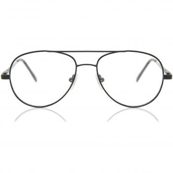 Pilot Full Rim Metal Kids' Prescription Glasses Online Black Size 50 - Blue Light Block Available - SmartBuy Kids