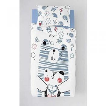 COOL KIDS Funda nórdica Reversible Daddy Bear Cama 105 cm