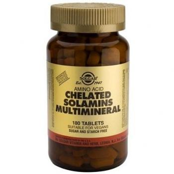 Solgar Chelated Solamins Multimineral - 90 Vegetable Tablets