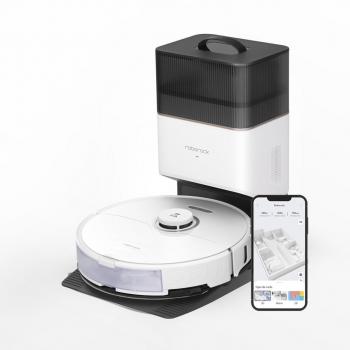 Roborock S8+ Robot Vacuum Cleaner with Self-Emptying Dock, White
