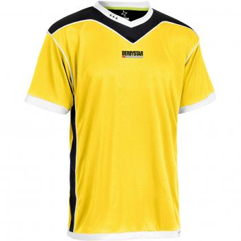 Derby Star Hombre Camiseta Brillant Amarillo Amarillo y Negro Talla:Extra-Large