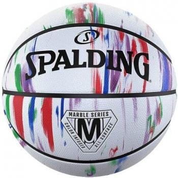 Pelota de baloncesto Spalding Marble Series Rainbow Sz5 Rubber
