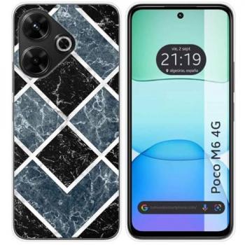 Funda de Silicona para Xiaomi Poco M6 4G con Diseño Mármol 06