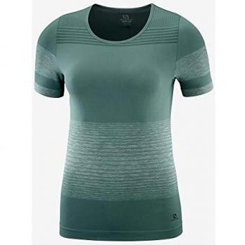 SALOMON Elevate Camiseta, Mujer, Balsam Green, m