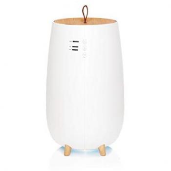 Humidificador Ultrasónico Wilfa MOIST S - Depósito de 2,3 litros, para espacios de hasta 20 m², 10 horas de funcionamiento, color blanco