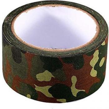 Alomejor Cinta Camuflaje 10 M Cinta Envoltura Camuflaje Impermeable, Autoadhesivo, Estiramiento Protector, Vendaje, Rollo, Escopetas, Caza, Acampada