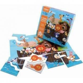 Andreu Toys- 2 Sided Puzzle Noah's Ark, Color