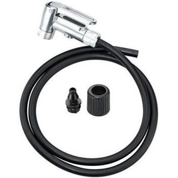 Kit de bomba de pie Topeak TwinHead DX con manguera de actualización negra