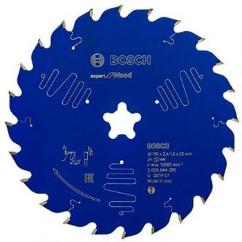 Disco de sierra circular BOSCH Expert for Wood 190 x 2,4 mm, 24 dientes