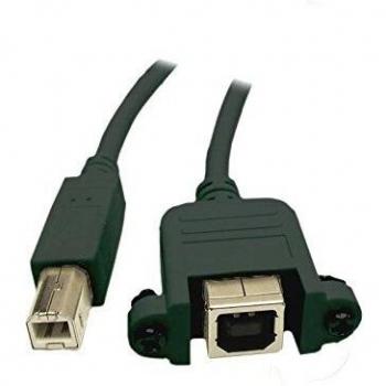 Cable USB 2.0 3m A-B Micro B Macho/Hembra Recto Negro