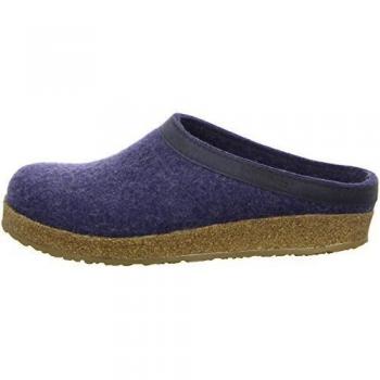 Zapatillas de Casa Haflinger Grizzly Torben de Wollfilz en Jeans, Talla 40
