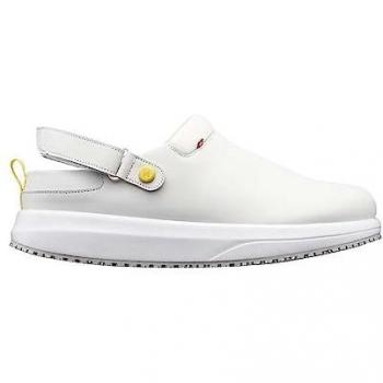 Zuecos Joya ACE M ESD Blanco Cómodos para Trabajo Talla 45