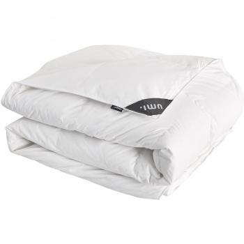 Umi. Essentials Blanco Edredón de Plumas y Plumón con Cubierta de Algodón 100%, Otoño-Invierno Edredón de Plumas, 480gr/m², Cama 105