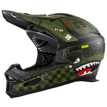 Oneal Fury RL Warhawk Casco Bicicleta, Negro, L