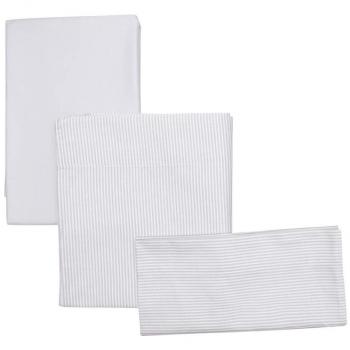 Be Zigzag - Juego de 3 sabanas para mini cuna, unisex