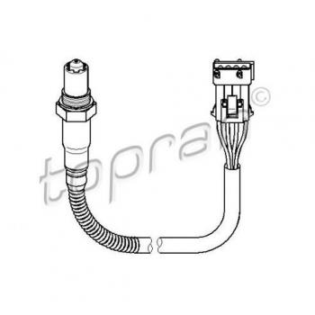 Sonda Lambda HANS PRIES 722 025 / Sonda lambda TOPRAN 722 025 - Tipo: Sonda Lambda; Características: Compatible con múltiples vehículos, sensor de oxígeno, mejora la eficiencia del combustible y reduce emisiones