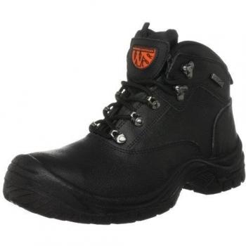 Sterling Safetywear Ss612sm SS612SM - Zapatos de protección de cuero para hombre, color negro, talla 39.5