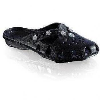 fashy Brighton Damen Ultraleicht-Pantolette 7621 - Mocasines para mujer, Negro