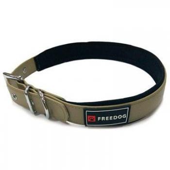 Collar Ergo de PVC para Perros Marrón con Acolchado Neopreno 30-40 cm x 20 mm