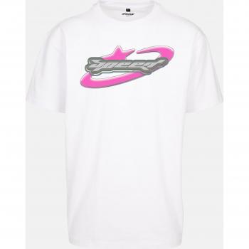 Camiseta Blanca de Hombre Mister Tee con Logo Speed