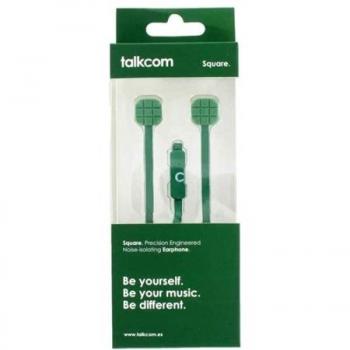 Talkcom - Auriculares square silicona blanco
