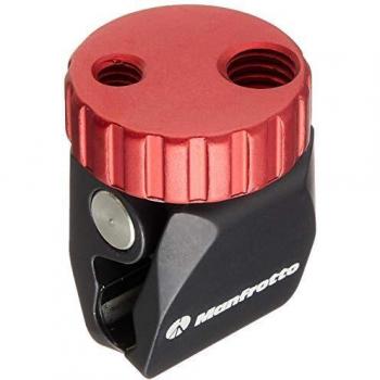 Manfrotto Pico Clamp - Abrazadera compacta de aluminio, capacidad de carga de hasta 5 kg, diseño versátil con rosca de 1/4 y 3/8, compatible con tubos y superficies planas,