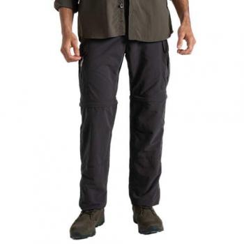 Craghoppers NosiLife Men's Convertible Cargo Pants - Black Pepper
